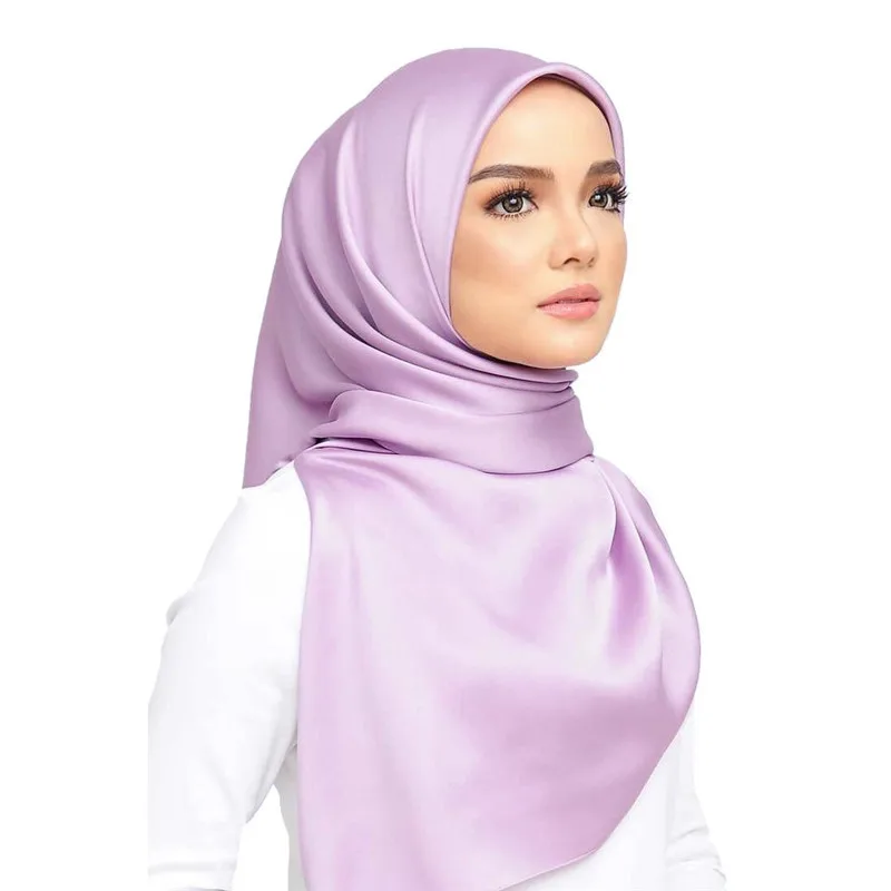 90*90cm Square Turban Silk Satin Instant Hijab Solid Muslim Shawl Woman Wrap Scarf femme musulman Islamic Arab Headwear Scarves
90*90cm Square Turban Silk Satin Instant Hijab Solid Muslim Shawl Woman Wrap Scarf femme musulman Islamic Arab Headwear Scarves