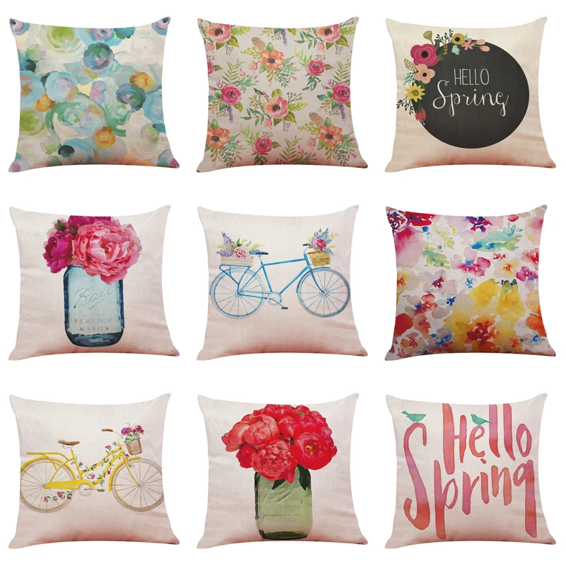 2019 New Home Decor Cushion Cover Hello Spring Throw Pillowcase Pillow Covers cushions home decor cojines decorativos para sofa
2019 New Home Decor Cushion Cover Hello Spring Throw Pillowcase Pillow Covers cushions home decor cojines decorativos para sofa