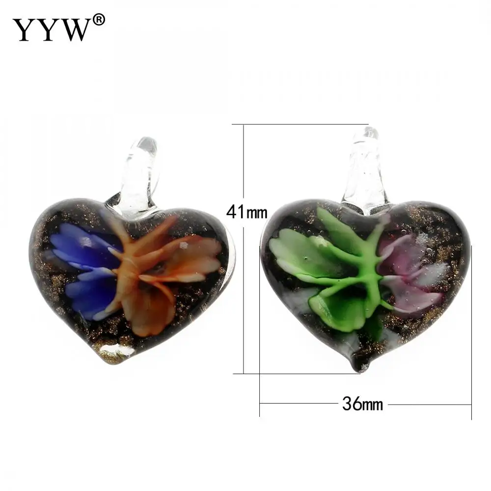 Heart Shape Inner Flower Lampworked Glass Beads Pendant Butterfly New European Charm for Necklace Women Vintage Glass Pendants
Heart Shape Inner Flower Lampworked Glass Beads Pendant Butterfly New European Charm for Necklace Women Vintage Glass Pendants