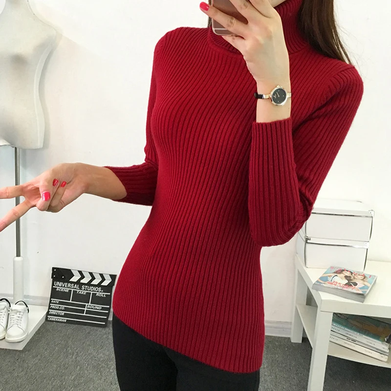 Women Turtleneck Pullovers Sweater Female Knitted Slim Pullover Tops Ladies All-match Basic Thin Warm Long Sleeve Shirt Clothing
Women Turtleneck Pullovers Sweater Female Knitted Slim Pullover Tops Ladies All-match Basic Thin Warm Long Sleeve Shirt Clothing