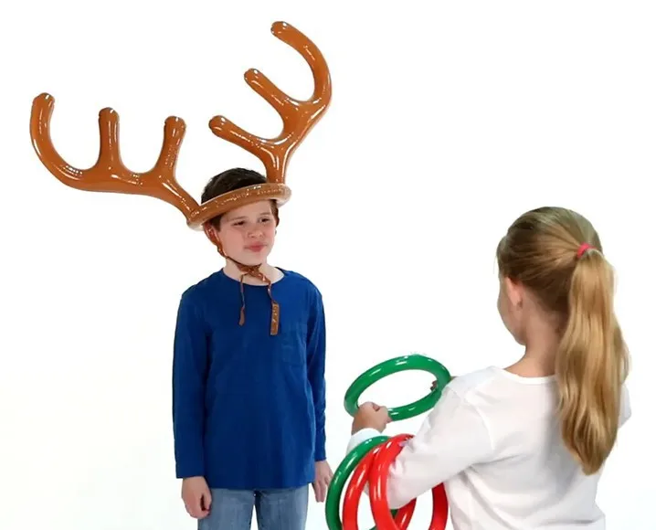 Inflatable deer head ring throwing ring toy children outdoor leisure sports Christmas toy gift
Inflatable deer head ring throwing ring toy children outdoor leisure sports Christmas toy gift