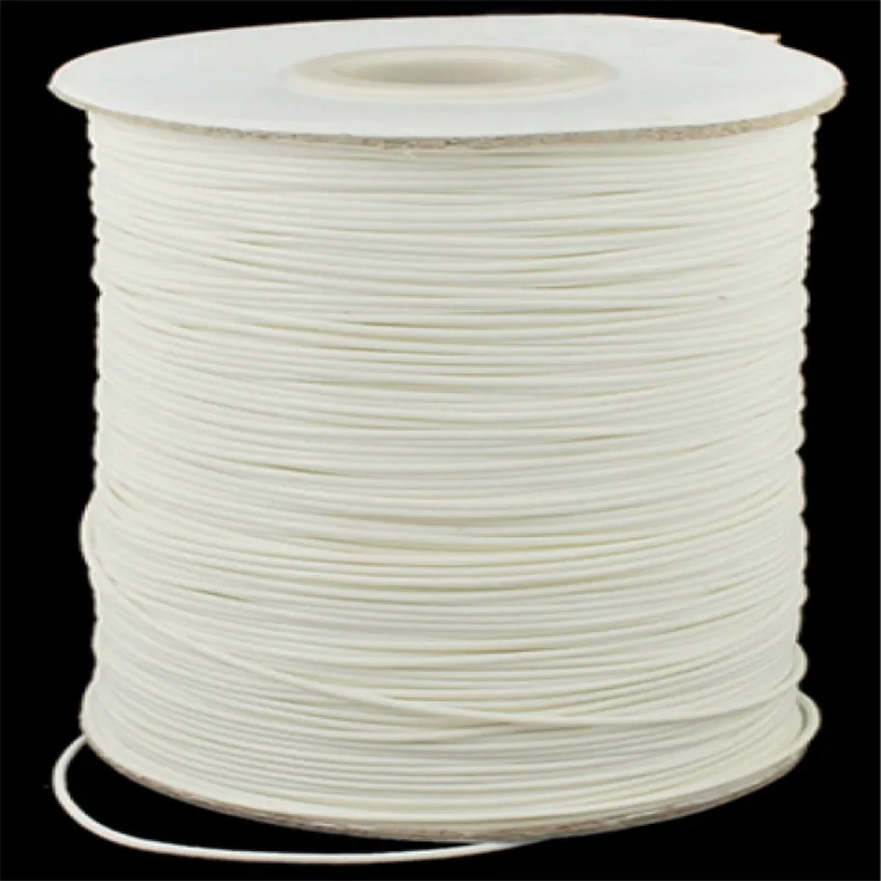 185yard/roll 1.0mm Pandahall Waxed Polyester Cord Gray Stringing Material Findings for DIY Necklace Bracelet Jewelry Making | Украшения и