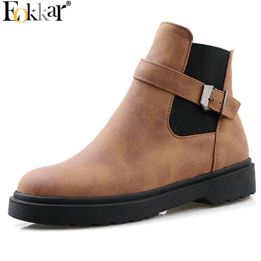 Eokkar 2020 Women Ankle Boots Round Toe All Match Square Low Heel Winter Boots Zipper Women Shoes Casual Ladies Boots Size 34-43
Eokkar 2020 Women Ankle Boots Round Toe All Match Square Low Heel Winter Boots Zipper Women Shoes Casual Ladies Boots Size 34-43
