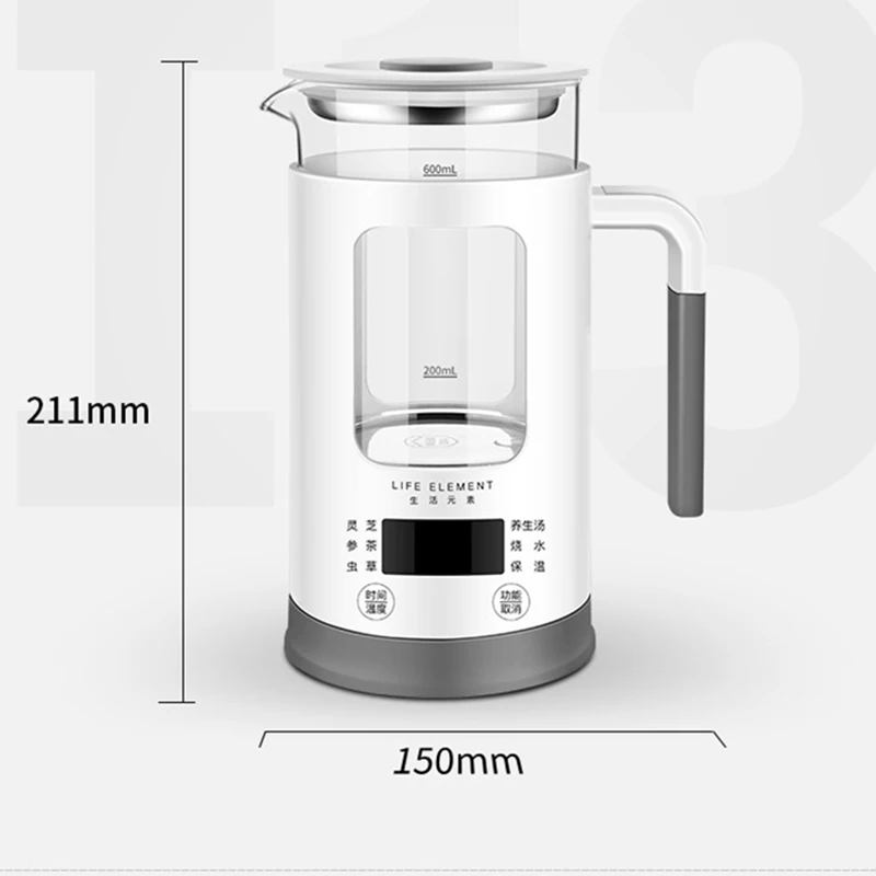 2019 NEW 600ML Mini Multi-function Electric Kettle Health Preserving Pot Glass Boiled Tea Pot Hot Water bottle Warm Kettle 220V
2019 NEW 600ML Mini Multi-function Electric Kettle Health Preserving Pot Glass Boiled Tea Pot Hot Water bottle Warm Kettle 220V