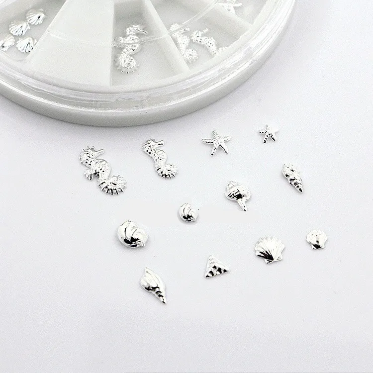 Japanese wheel mix metal hippocampus,starfish,shell for Nails 3D Nail Art Decoration
Japanese wheel mix metal hippocampus,starfish,shell for Nails 3D Nail Art Decoration