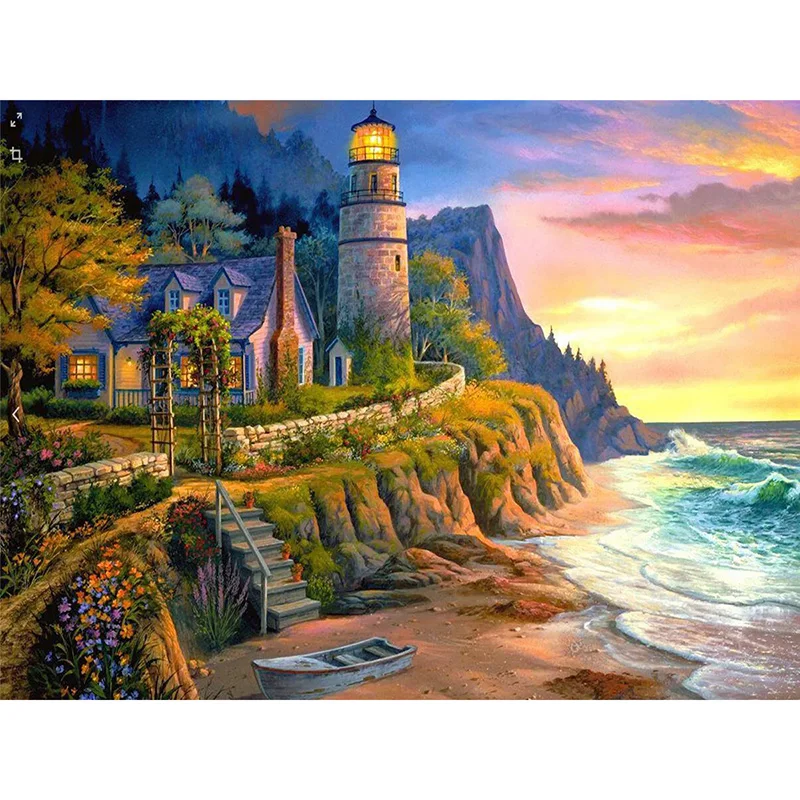 DIY Diamond Embroidery Landscape Diamond Painting Cross Stitch Needlework Craft Full Square Rhinestone Mosaic Home Decor
DIY Diamond Embroidery Landscape Diamond Painting Cross Stitch Needlework Craft Full Square Rhinestone Mosaic Home Decor