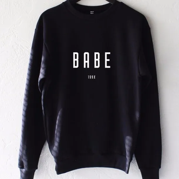 Fashion Clothing Hipster Sweatshirt Tops Babe 199X Hip Crewneck Women Men Casual Pullover Free Shipping
Fashion Clothing Hipster Sweatshirt Tops Babe 199X Hip Crewneck Women Men Casual Pullover Free Shipping