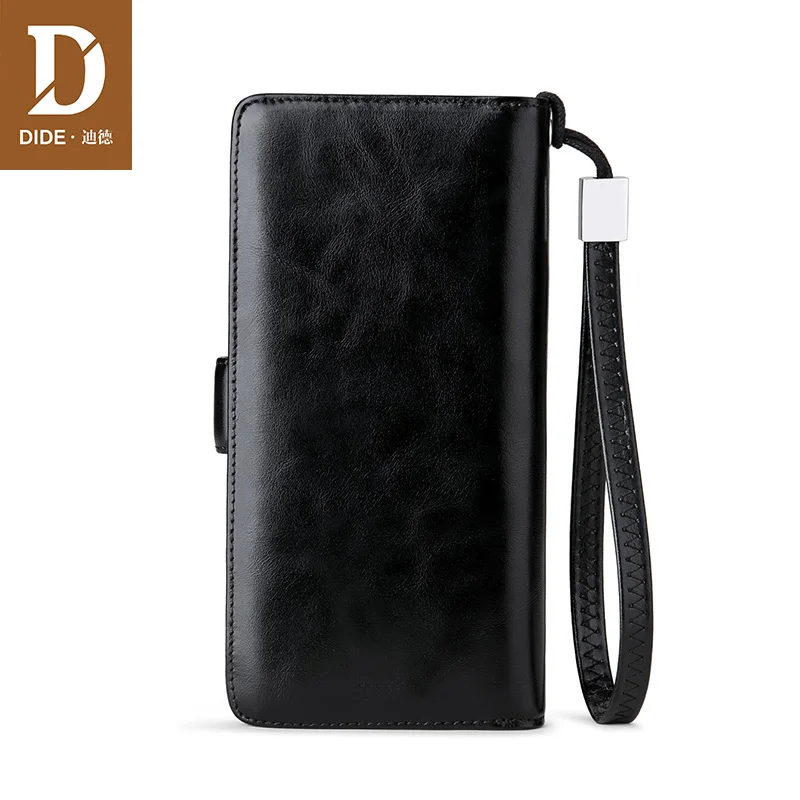 DIDE Ladies genuine leather handbag Black Fashion casual business Female Wallets Purses Long Phone Wallet Clutch Bags DQ736
DIDE Ladies genuine leather handbag Black Fashion casual business Female Wallets Purses Long Phone Wallet Clutch Bags DQ736