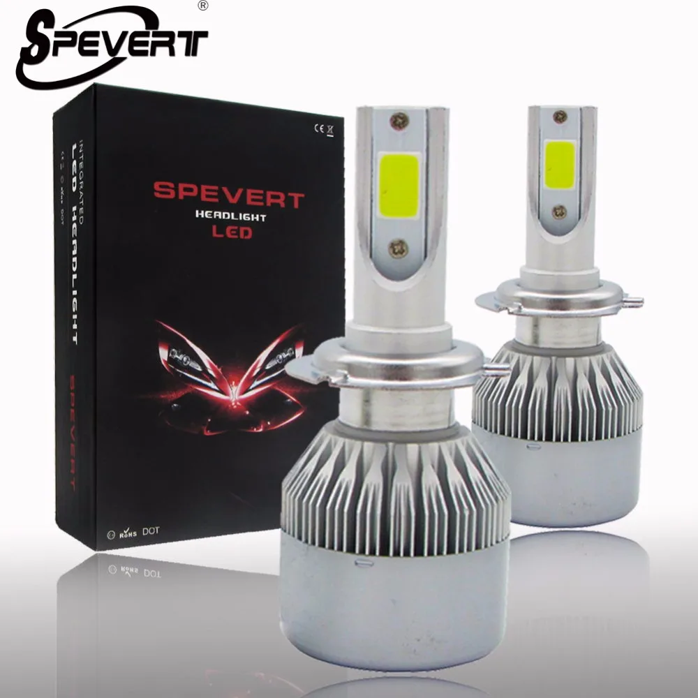 SPEVERT 110W 20000LM D1S/D3S D2S/D4S H1 H7 H8/H9/H11 H15 H4 с двумя типами света COB Светодиодный фар