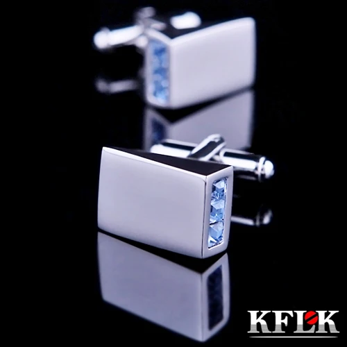 KFLK Luxury NEW shirt cufflinks for mens gifts Brand cuff button Blue Crystal cuff links High Quality abotoaduras Jewelry
KFLK Luxury NEW shirt cufflinks for mens gifts Brand cuff button Blue Crystal cuff links High Quality abotoaduras Jewelry