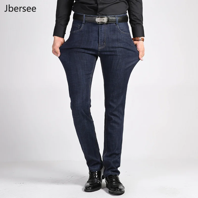 Jbersee Mens Jeans Brand Casual Straight Leg High Waist Jeans Men Slim Stretch Jean Men Denim Pants Four Seasons Denim Trousers
Jbersee Mens Jeans Brand Casual Straight Leg High Waist Jeans Men Slim Stretch Jean Men Denim Pants Four Seasons Denim Trousers