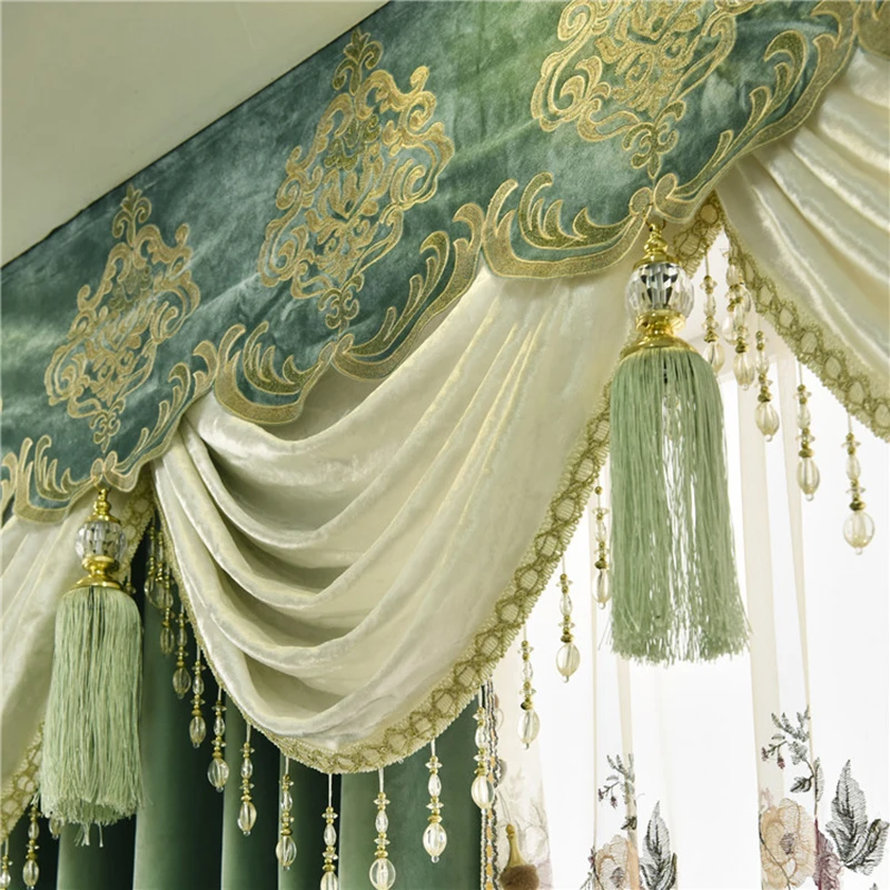Top Quality Thickening Shading Curtains Velvet Head Valance For Living Room Curtain Sheer For Bedroom Window Decoration
Top Quality Thickening Shading Curtains Velvet Head Valance For Living Room Curtain Sheer For Bedroom Window Decoration