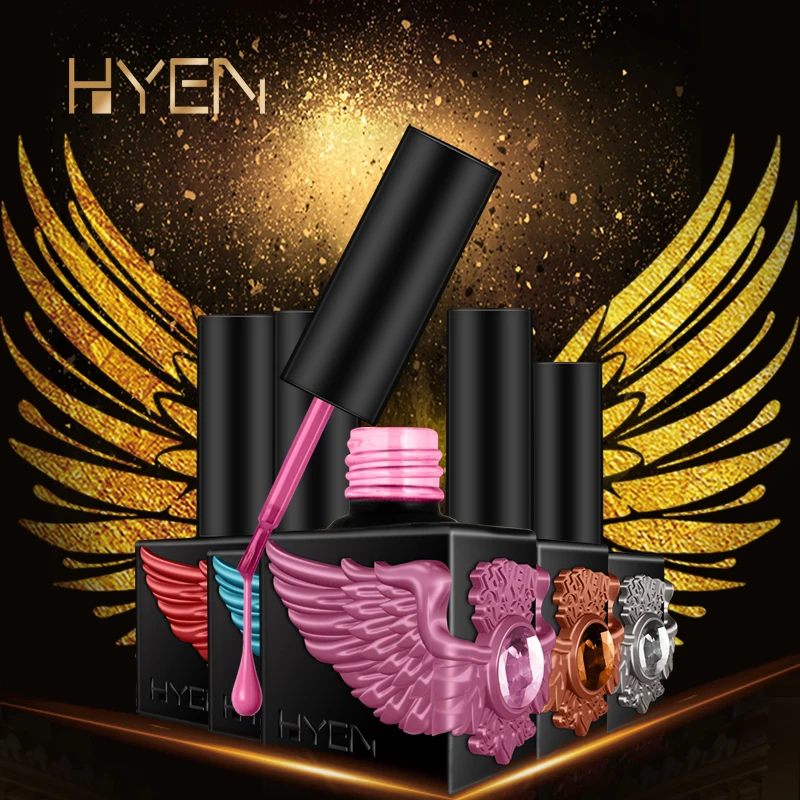 Hyen 60 шт./компл. лак для ногтей 15 мл гель Lucky польский DIY Nail Art Salon UV Soak Off Устойчивый