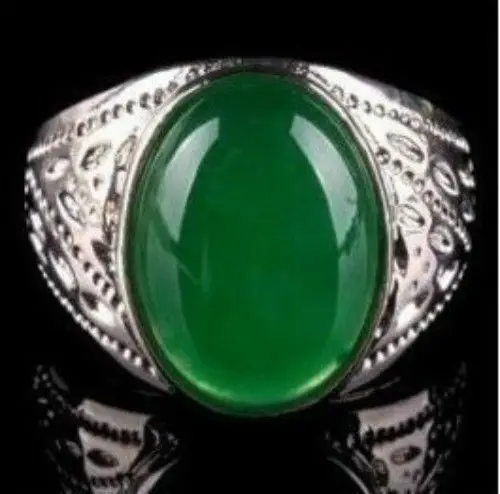Hot selling>@@ A> >>>Beautiful fashion Tibet Silver Green Jade men's ring size 8, 9 ,10 ,11,12 # -Bride jewelry free shipping
Hot selling>@@ A> >>>Beautiful fashion Tibet Silver Green Jade men's ring size 8, 9 ,10 ,11,12 # -Bride jewelry free shipping