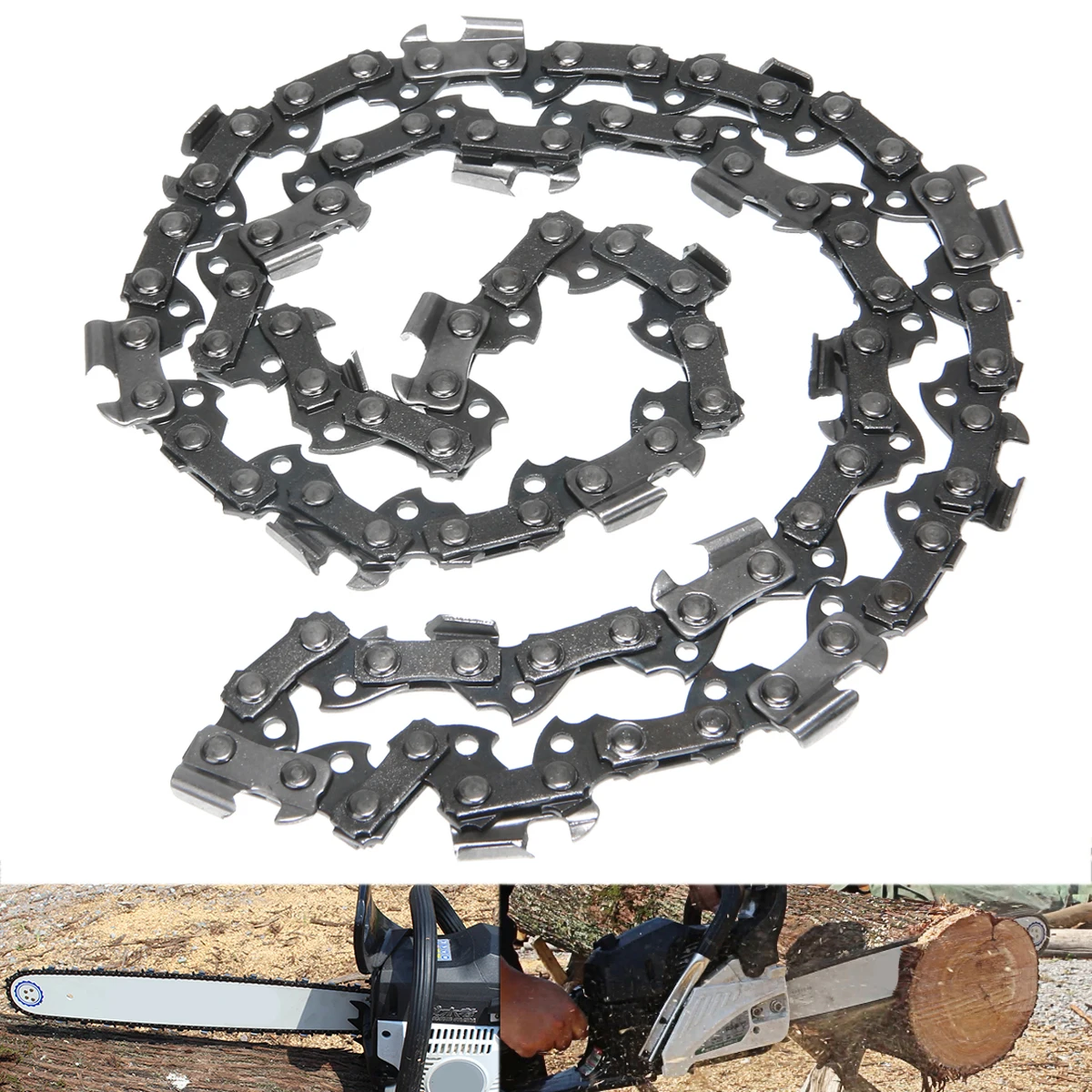 Mayitr 10'' Chainsaw Mill Saw Chain Wood Cutting 40 DL Drive Links 3/8'' Pitch Garden Power Replacement Tools Saw Chain
Mayitr 10'' Chainsaw Mill Saw Chain Wood Cutting 40 DL Drive Links 3/8'' Pitch Garden Power Replacement Tools Saw Chain