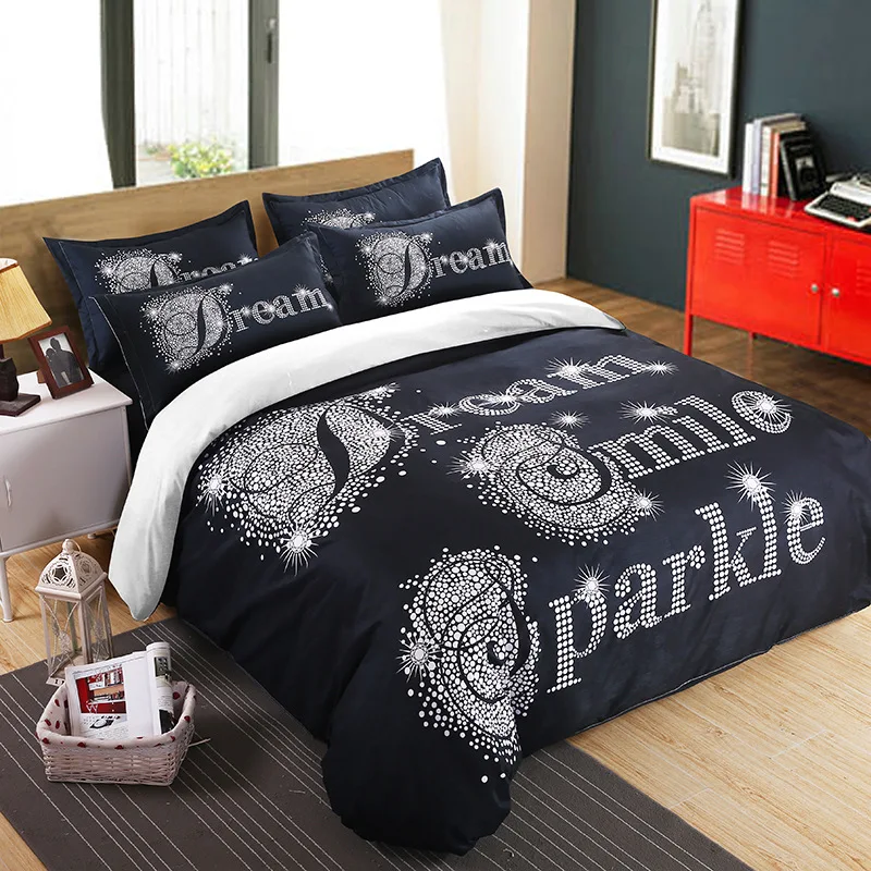 WAZIR Simple 3D Couple Bedding Set Printed Bedroom Home Textile Quilt Cover Pillowcase Bed Sheet Duvet Cover Wedding Decoration
WAZIR Simple 3D Couple Bedding Set Printed Bedroom Home Textile Quilt Cover Pillowcase Bed Sheet Duvet Cover Wedding Decoration