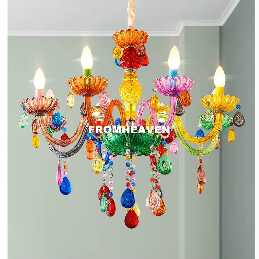 Free Shipping Modern Makaron Colorful Crystal Chandelier Lights Crystal Decora Lighting AC Guaranteed 100% Crystal Pendant Lamp
Free Shipping Modern Makaron Colorful Crystal Chandelier Lights Crystal Decora Lighting AC Guaranteed 100% Crystal Pendant Lamp