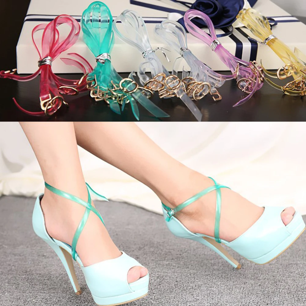 1 Pair Transparent High Heeled Flat Shoe Safety Clips Bands Strap Locking Shoe Silicone Shoelace Invisible shoe lace
1 Pair Transparent High Heeled Flat Shoe Safety Clips Bands Strap Locking Shoe Silicone Shoelace Invisible shoe lace