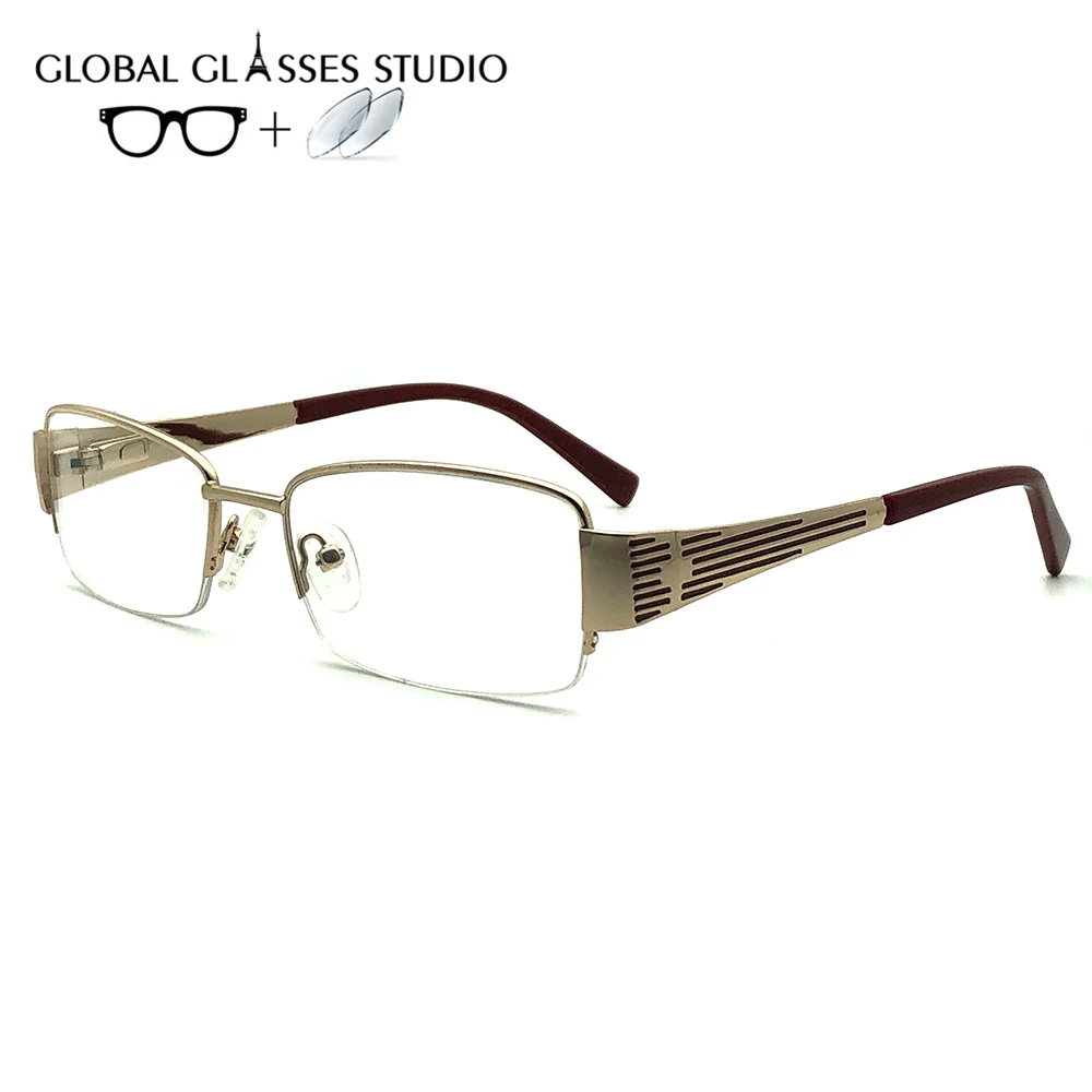 110032 C4 Women Metal Glasses Frame Eyewear Eyeglasses Reading Myopia Prescription Lens 1.56 Index
110032 C4 Women Metal Glasses Frame Eyewear Eyeglasses Reading Myopia Prescription Lens 1.56 Index