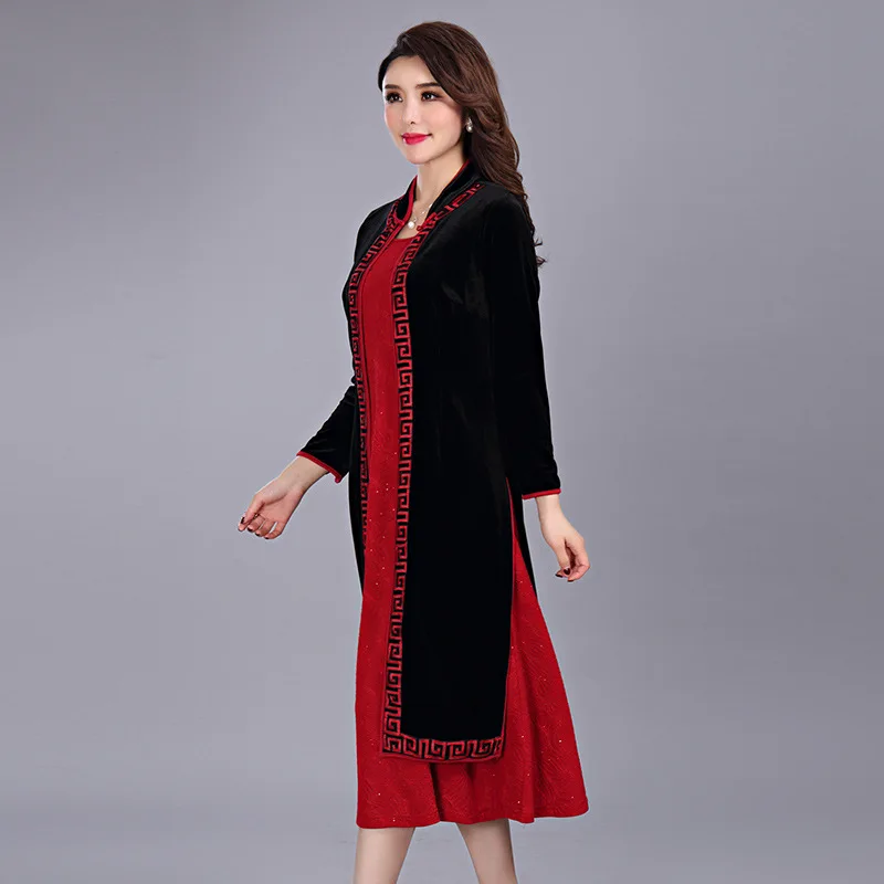 

Женское атласное платье-Русалка It's yiiya, черное платье из двух предметов длиной до колен для матери невесты на заказ на лето 2019