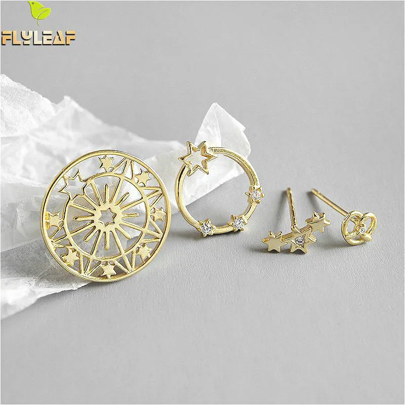 Flyleaf 925 Sterling Silver Stud Earrings For Women Star Zircon Neckband High Quality Femme Simple Gold Earings Fashion Jewelry
Flyleaf 925 Sterling Silver Stud Earrings For Women Star Zircon Neckband High Quality Femme Simple Gold Earings Fashion Jewelry