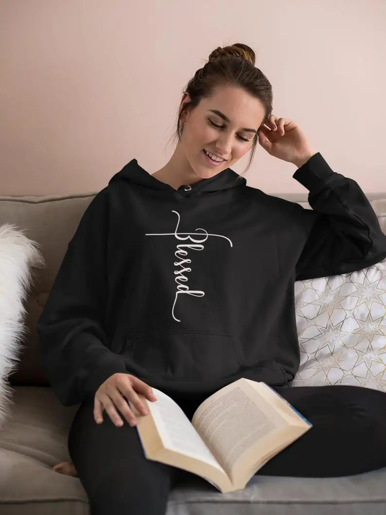 Blessed Hoodies Blessed Cross Christian Sweatshirt Faith witness Jumper Unisex Cotton Christian Graphic Blessed Slogan Pullover
Blessed Hoodies Blessed Cross Christian Sweatshirt Faith witness Jumper Unisex Cotton Christian Graphic Blessed Slogan Pullover