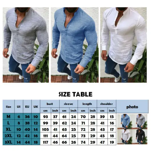 Fashion Men Linen Soft Long Sleeve Shirts Stand-Neck Slim Fit Summer Beach Casual Tops Blouse Pure Color Clothing
Fashion Men Linen Soft Long Sleeve Shirts Stand-Neck Slim Fit Summer Beach Casual Tops Blouse Pure Color Clothing