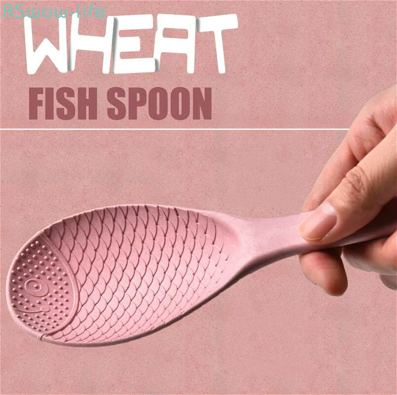 Creative Cartoon Upright Stand Fish Spoon With Wheat Straw Spoon Rice Spoon Kitchen Tool Environmental Health Wheat Fiber Lucky
Creative Cartoon Upright Stand Fish Spoon With Wheat Straw Spoon Rice Spoon Kitchen Tool Environmental Health Wheat Fiber Lucky