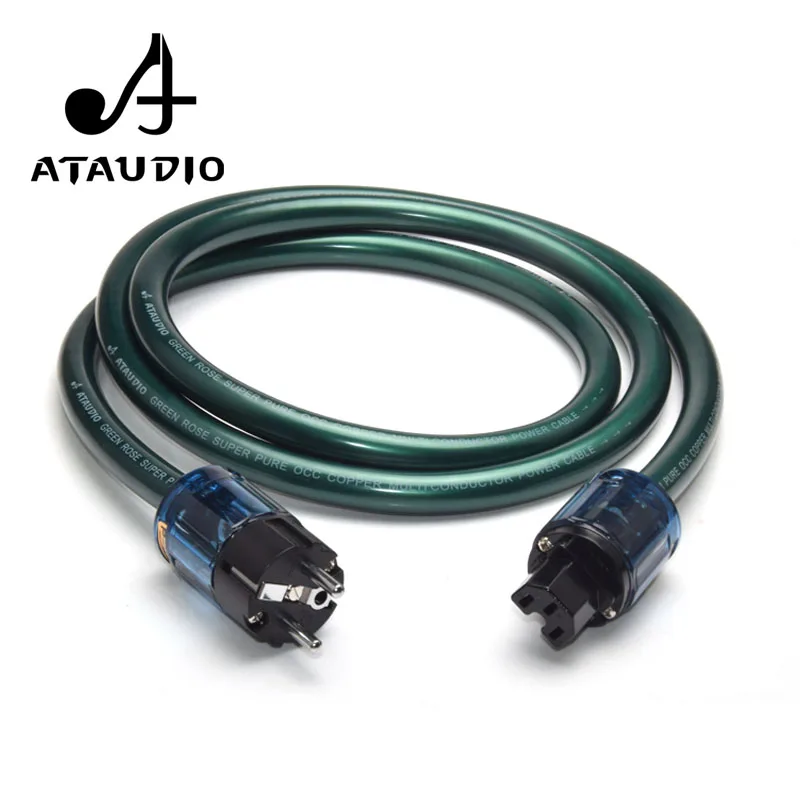ATAUDIO кабель питания Hi Fi высокочистый OCC шнур с фотоэлементом|Кабели VGA| |