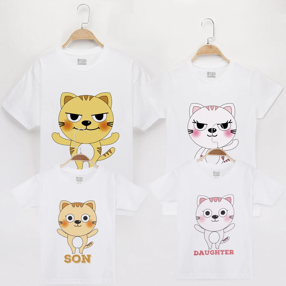 2019 Fashion Love Family Matching Outfits T-Shirt Cute Cat Short Sleeve Top Cotton Mom Mother And Daughter Clothes Mommy And Me
2019 Fashion Love Family Matching Outfits T-Shirt Cute Cat Short Sleeve Top Cotton Mom Mother And Daughter Clothes Mommy And Me