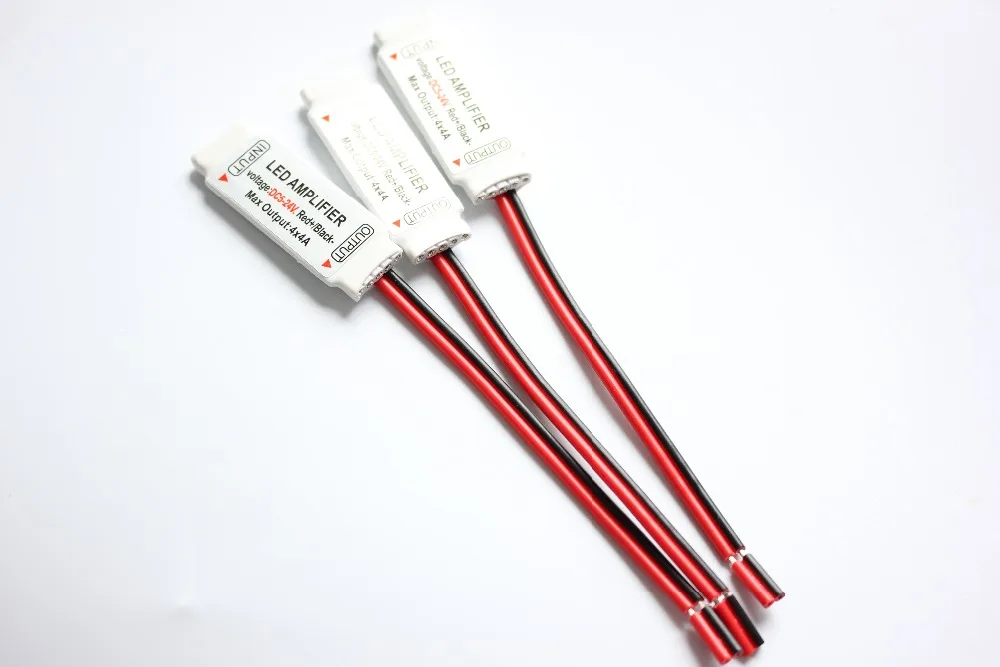 Светодиодный мини-усилитель RGBW с 5Pin проводом DC 5-24 В 4CH x 4A для 5050 2835 светодиодный