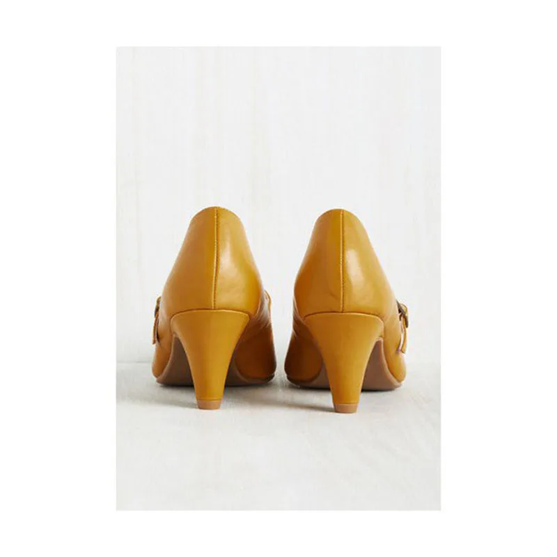 Women's Mustard Low-cut Uppers Mary Jane Heels Vintage Pumps Buckle Strap Mature Spring Summer Autumn Fashion FSJ Sexy Elegant
Women's Mustard Low-cut Uppers Mary Jane Heels Vintage Pumps Buckle Strap Mature Spring Summer Autumn Fashion FSJ Sexy Elegant