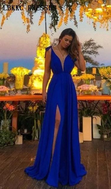 Long Chiffon Evening Dress Slit Sleeveless Robe De Soiree Longue 2019 Spaghtti Strap Backless Evening Dresses Formal Party Gown
Long Chiffon Evening Dress Slit Sleeveless Robe De Soiree Longue 2019 Spaghtti Strap Backless Evening Dresses Formal Party Gown