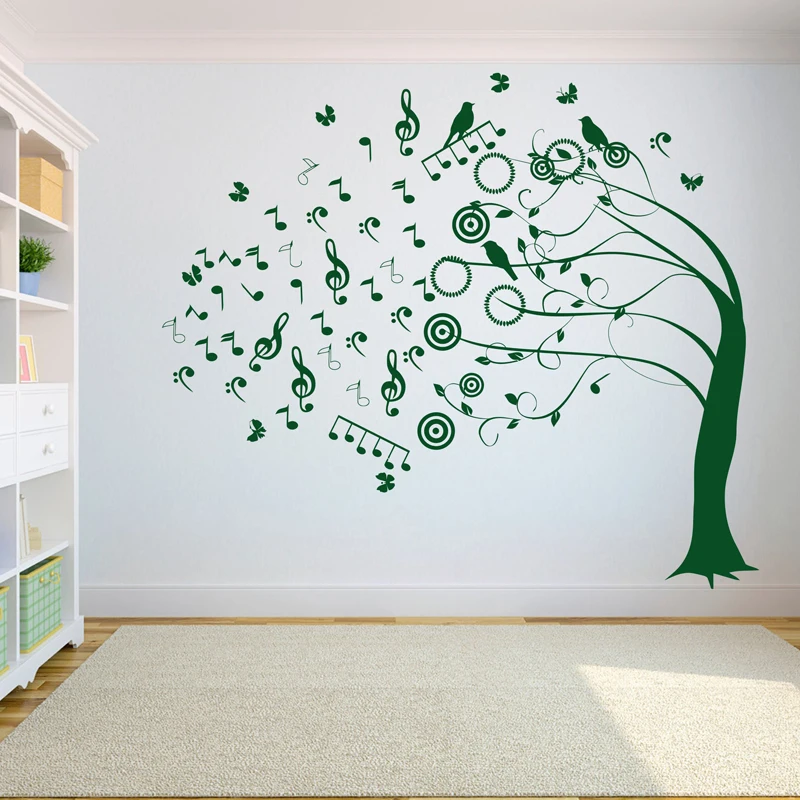 Tree Music symbol Wall Decal Sticker Bedroom tree of life roots birds flying away home decor yoga studiodecor A7-013
Tree Music symbol Wall Decal Sticker Bedroom tree of life roots birds flying away home decor yoga studiodecor A7-013