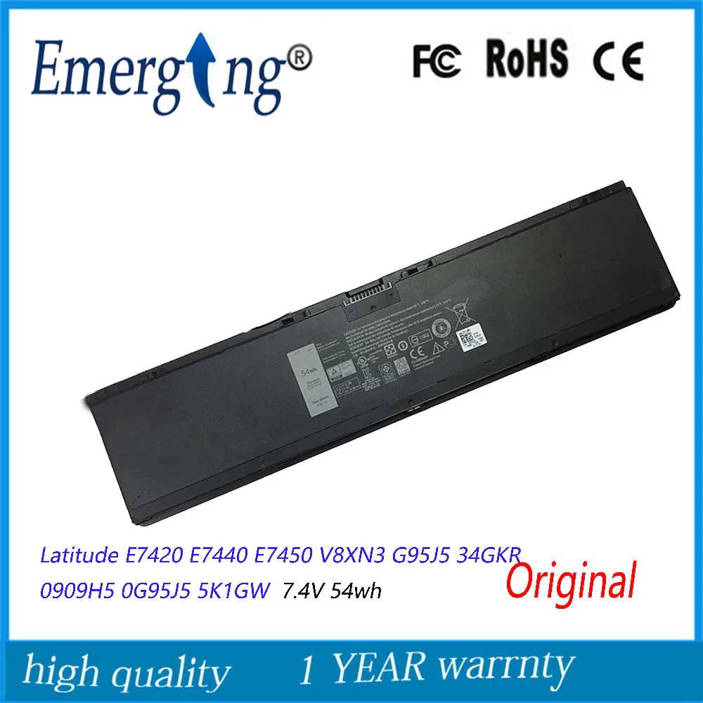 Новый оригинальный аккумулятор для ноутбука Dell Latitude E7420 E7440 E7450 V8XN3 G95J5 34GKR 0909H5 0G95J5