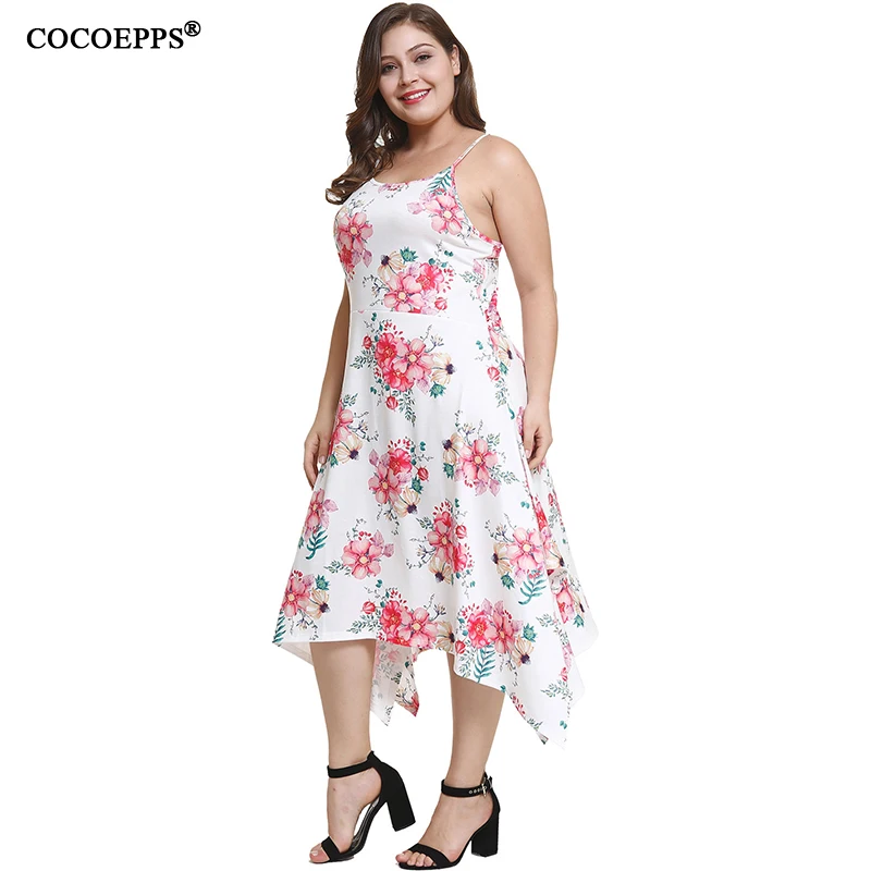 2019 Vintage Spaghetti Strap Large Size Print Dress Bohemian Floral Tunic Beach Dress Irregular Sling Vestidos Plus Size XL-4XL
2019 Vintage Spaghetti Strap Large Size Print Dress Bohemian Floral Tunic Beach Dress Irregular Sling Vestidos Plus Size XL-4XL