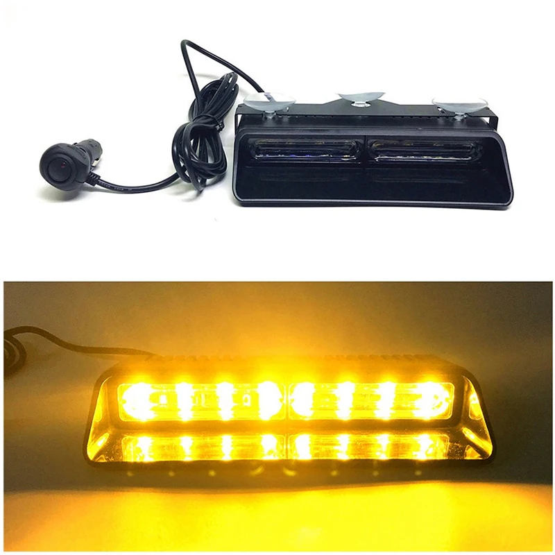 8LED Car Windshield Strobe Flash Light 8W Emergency Warning lamp for 12V Automobiles Police Ambulance
8LED Car Windshield Strobe Flash Light 8W Emergency Warning lamp for 12V Automobiles Police Ambulance