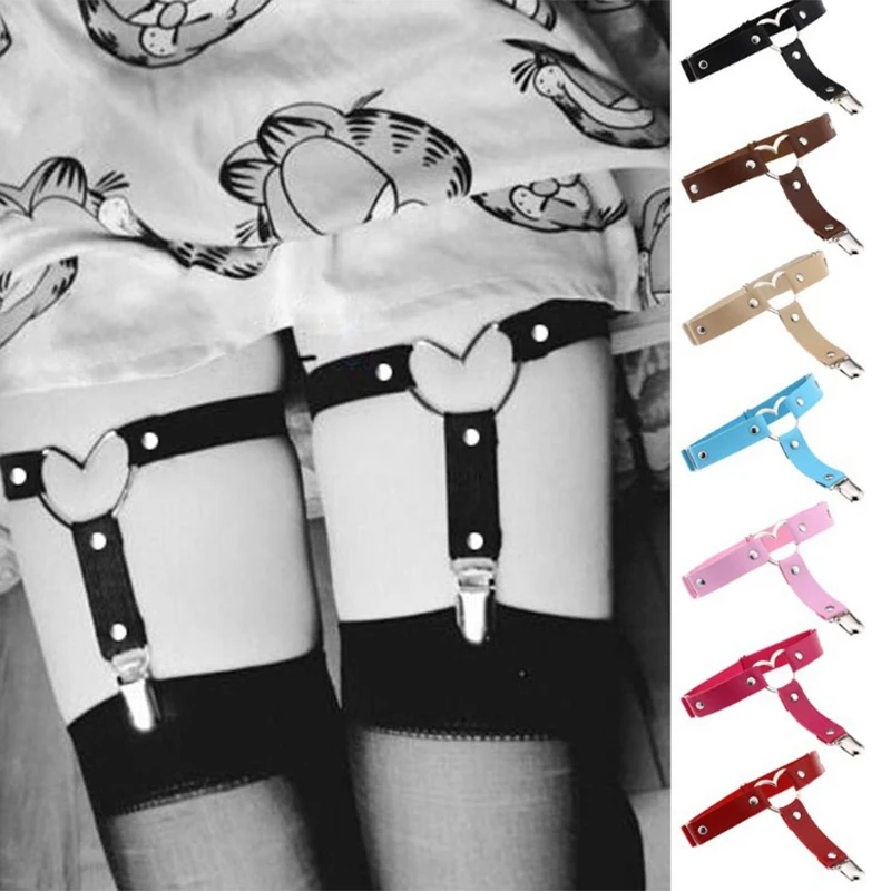 Heart leather Leg chain Sexy Harajuku Punk love leg garter sock Harness Adjustable Bondage cosplay goth jewelry Foot ring Anklet
Heart leather Leg chain Sexy Harajuku Punk love leg garter sock Harness Adjustable Bondage cosplay goth jewelry Foot ring Anklet