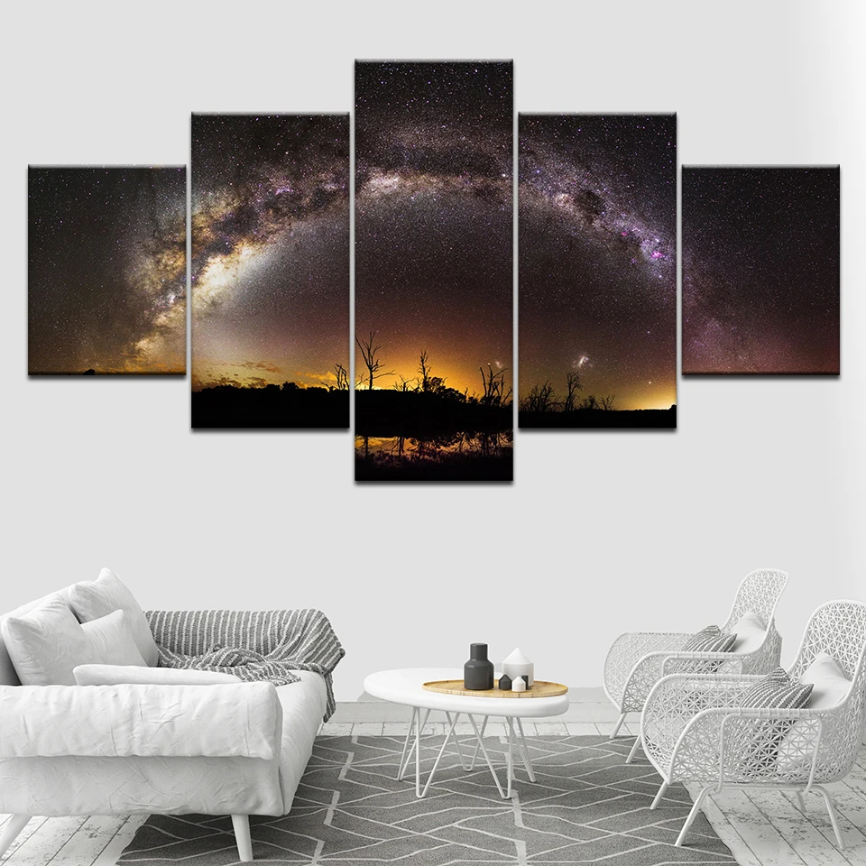 Canvas Painting The vast moonlight landscape Wall Art Pictures 5 Pieces Modular Wallpapers Poster Print living room Home Decor
Canvas Painting The vast moonlight landscape Wall Art Pictures 5 Pieces Modular Wallpapers Poster Print living room Home Decor