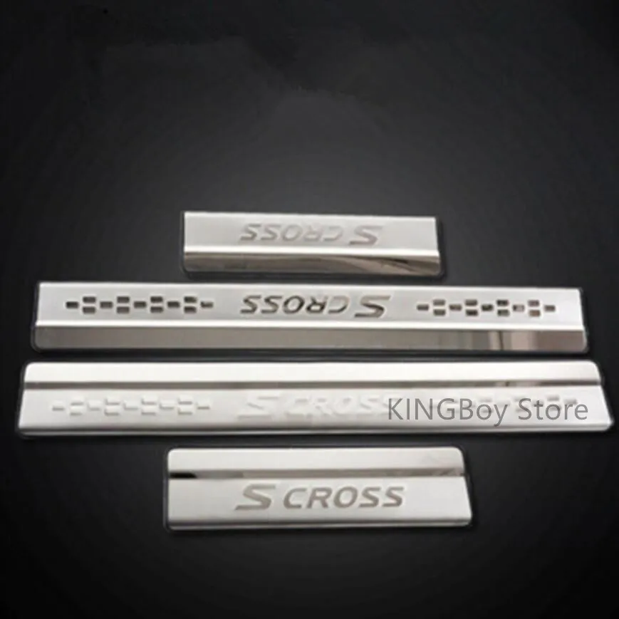 Наклейка для suzuki sx4 scross s-cross s cross 2017 2018 аксессуары Защитная Накладка на порог 2014-2018