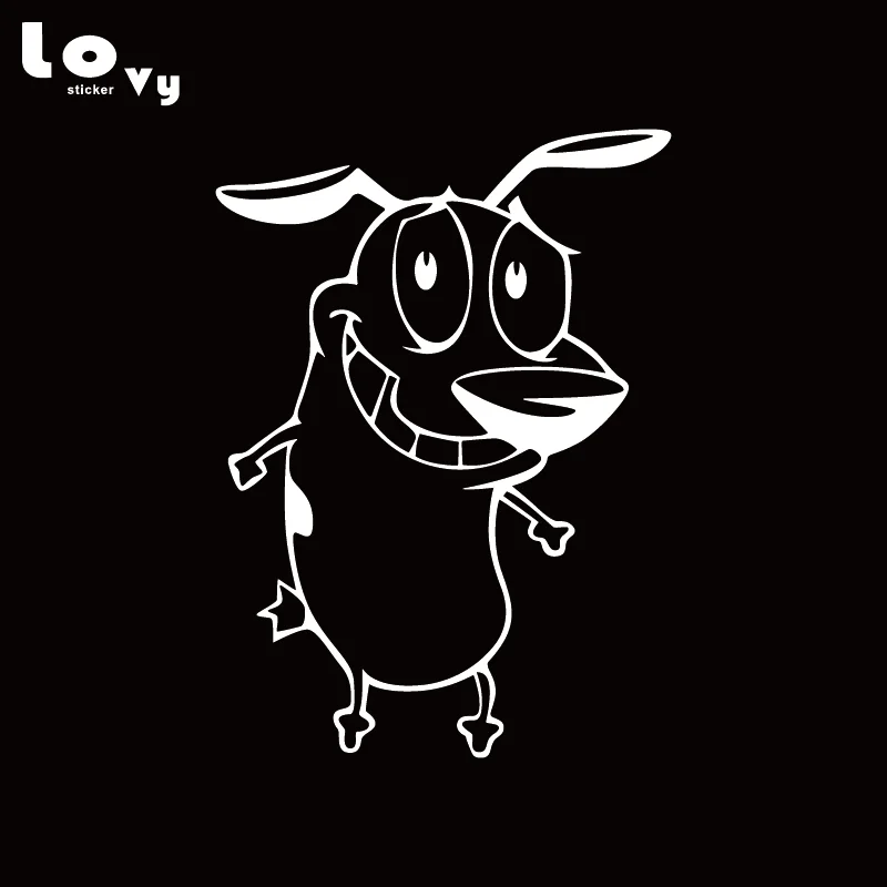 Cute Dog With Smile Vinyl Car Sticker Funny Animal Decal for Window Body Decoration CA1184 | Автомобили и мотоциклы