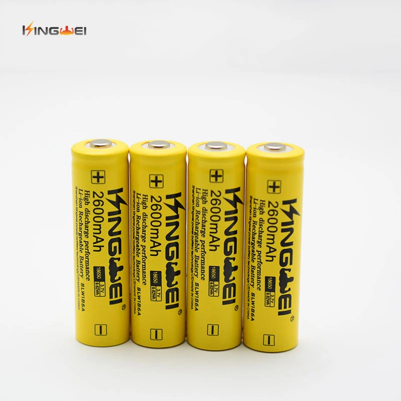 Brand New KingWei Yellow 10Pcs/Lot 18650 2600mAh 3.7v Li-ion Rechargeable Battery For Flashlight HeadLamp
Brand New KingWei Yellow 10Pcs/Lot 18650 2600mAh 3.7v Li-ion Rechargeable Battery For Flashlight HeadLamp