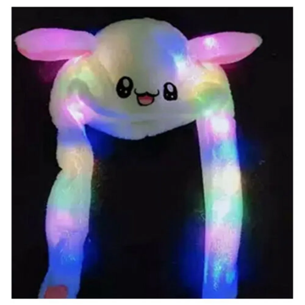 Fashion Rabbit Hat Ear Moving Jumping Hat With Lamp Light Shinning Funny Toys Cap Good Gift for Women Girls
Fashion Rabbit Hat Ear Moving Jumping Hat With Lamp Light Shinning Funny Toys Cap Good Gift for Women Girls