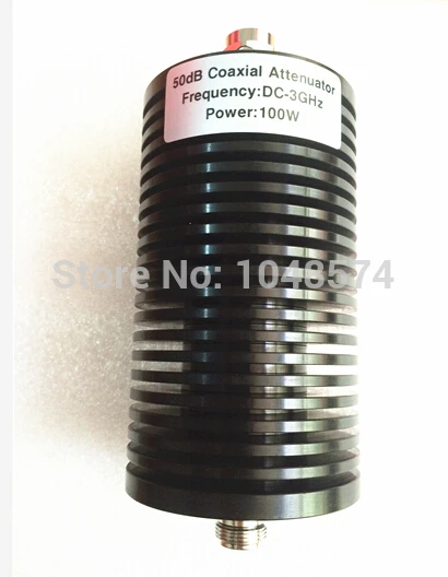High quality 100W 50dB DC-3GHz RF Coaxial Attenuator N male to N female connector
High quality 100W 50dB DC-3GHz RF Coaxial Attenuator N male to N female connector