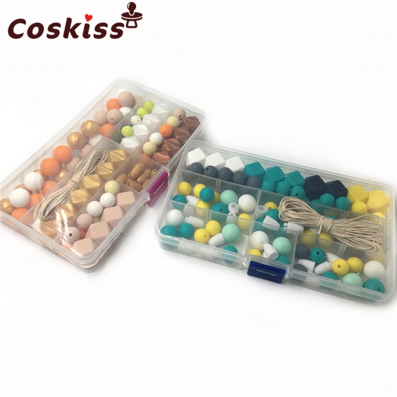 Two Boxes Baby Teether Toys Silicone Teething Pacifier Clip Kit Geometric Hexagon Silicone Teething Beads DIY Nursing Necklack
Two Boxes Baby Teether Toys Silicone Teething Pacifier Clip Kit Geometric Hexagon Silicone Teething Beads DIY Nursing Necklack