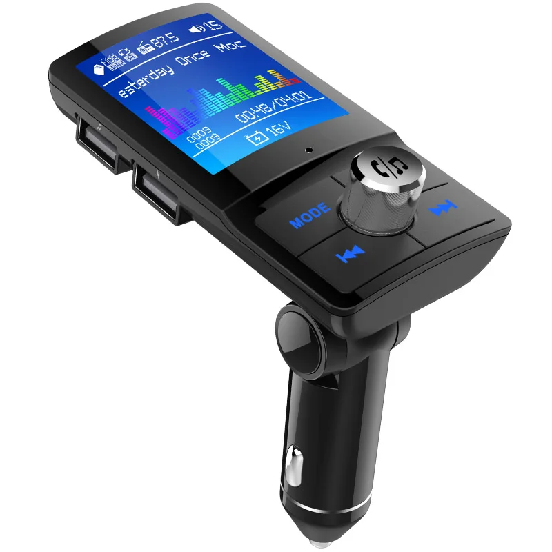 Jilang Color Screen FM Transmitter Wireless Car MP3 Audio Bluetooth Handsfree Car Kit with 5V 2.4A Dual USB Charge Support Siri
Jilang Color Screen FM Transmitter Wireless Car MP3 Audio Bluetooth Handsfree Car Kit with 5V 2.4A Dual USB Charge Support Siri