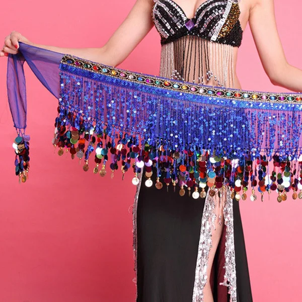Top Selling Multi Color Chiffon Belly Dance Hip Scarf Coin Sequin Belt Skirt Tassel Hip Wrap
Top Selling Multi Color Chiffon Belly Dance Hip Scarf Coin Sequin Belt Skirt Tassel Hip Wrap