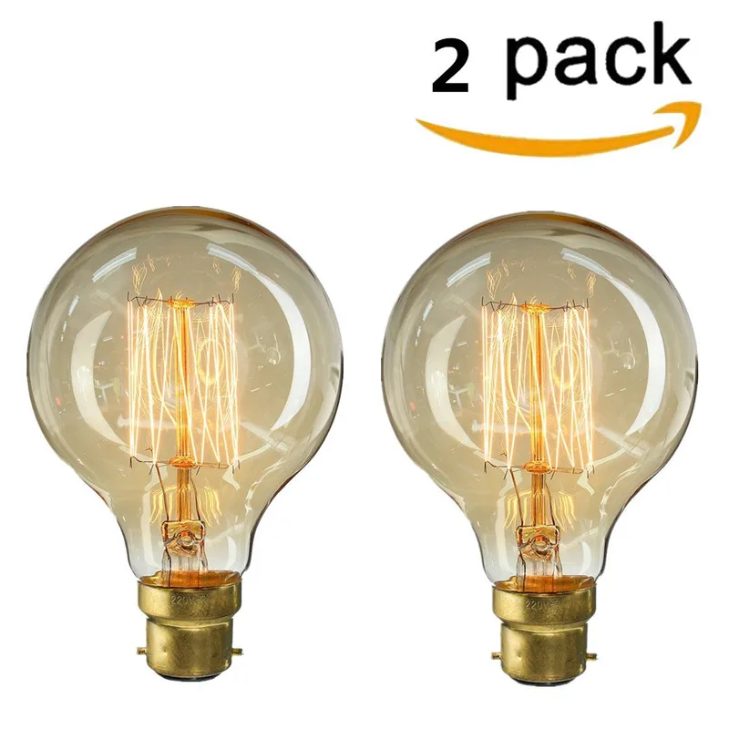 B22 Edison Retro Light Bulb Vintage B22 lamp 220v 40W G80 19 Anka Globe Style Spiral Retro Filament Light Bulb warm white 2300K
B22 Edison Retro Light Bulb Vintage B22 lamp 220v 40W G80 19 Anka Globe Style Spiral Retro Filament Light Bulb warm white 2300K