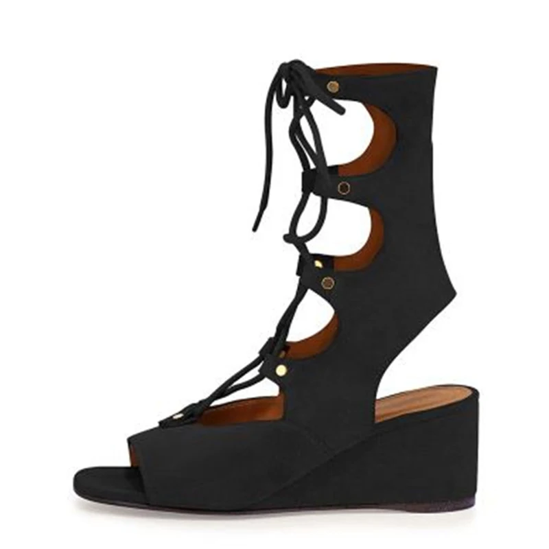 ENMAYLA Fashion Summer Boots Wedges High Heels Ladies Sandals Women's Platform Lace-up Shoes Woman Gladiator Sandals Women Sude
ENMAYLA Fashion Summer Boots Wedges High Heels Ladies Sandals Women's Platform Lace-up Shoes Woman Gladiator Sandals Women Sude
