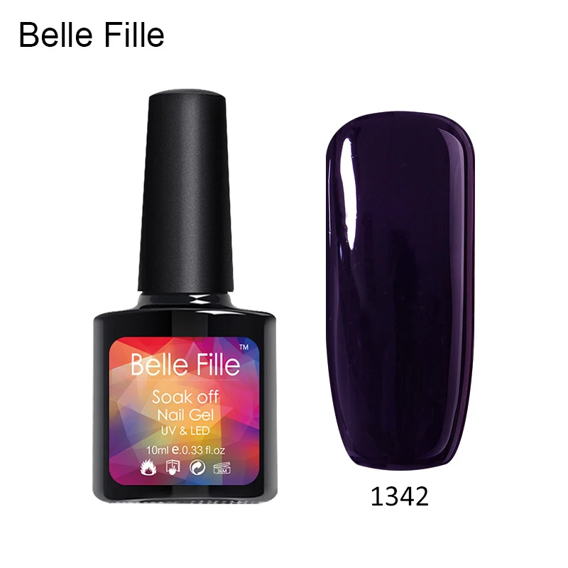 Гель лак для ногтей Belle Fille 10 мл вампир кровяное красное вино вечерние макияжа УФ